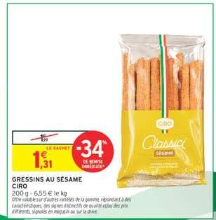 GRESSINS AU SÉSAME CIRO
