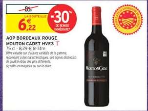 AOP BORDEAUX ROUGE MOUTON CADET HVE3