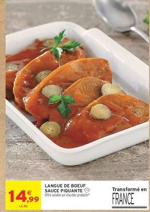 LANGUE DE BOEUF SAUCE PIQUANTE