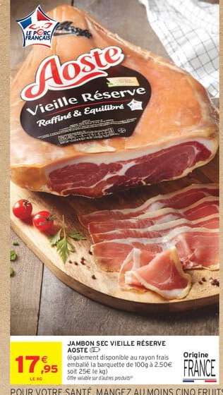 Jambon Sec Vieille Réserve Aoste