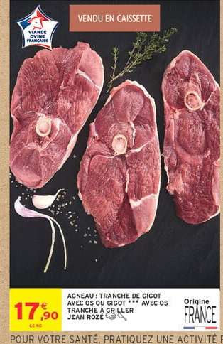 Agneau : Tranche de Gigot