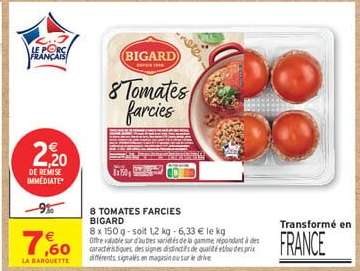 8 TOMATES FARCIÈS 'BIGARD'