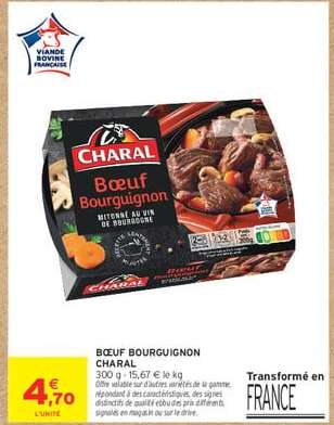Boeuf bourguignon CHARAL