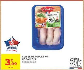 CUISSE DE POULET X6 "LE GAULOIS"