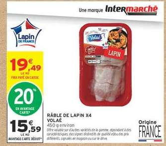 RÂBLE DE LAPIN X4 VOLAILLE