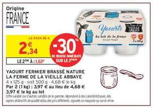 Yaourt Fermier Brassé Nature