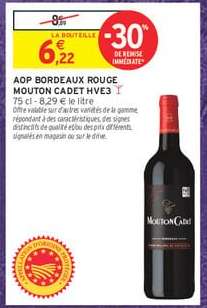 AOP BORDEAUX ROUGE MOUTON CADET HVE3