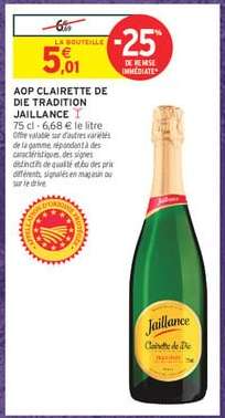 AOP CLAIRETTE DE DIE TRADITION JAILLANCE