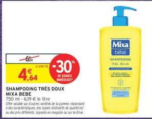 SHAMPOOING TRÈS DOUX MIXA BEBE