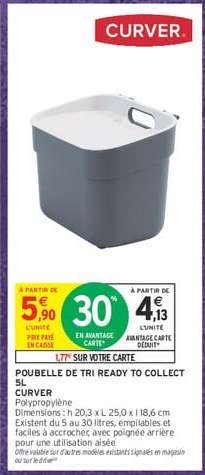 Poubelle de tri Ready to Collect 5L