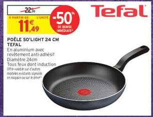 POÊLE SO'LIGHT 24 CM TEFAL