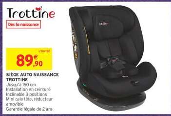 SIÈGE AUTO NAISSANCE TROTTINE