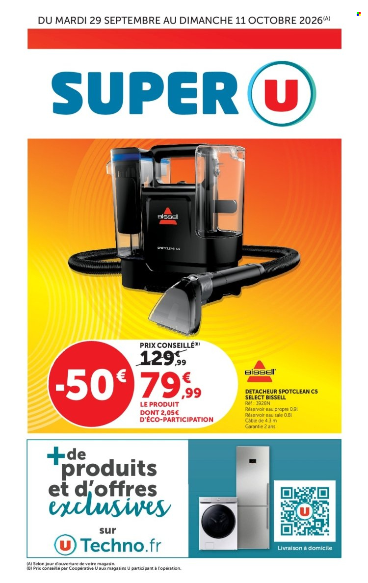 Catalogue SUPER U - 29/09/2026 - 11/10/2026. Page 1