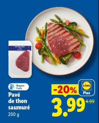 Pavé de thon saumuré