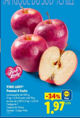 PINK LADY® Pomme 6 fruits