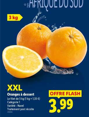 Oranges à dessert