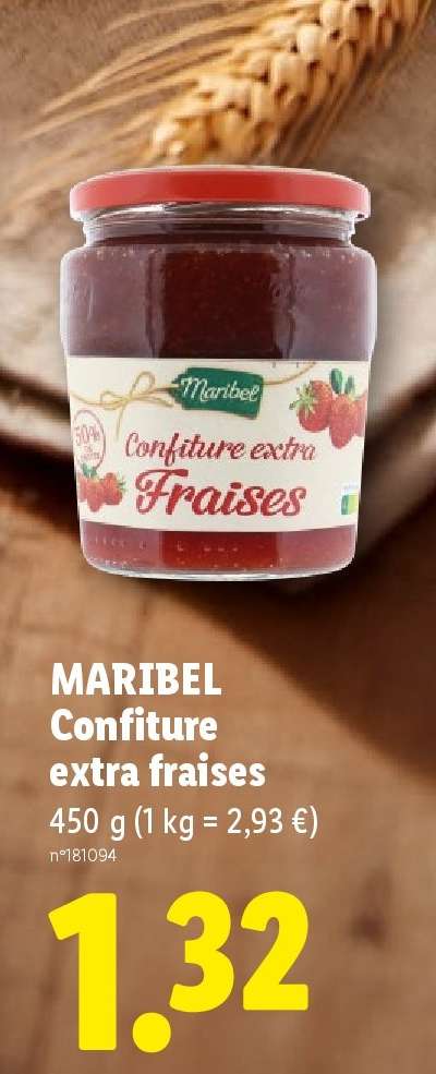 MARIBEL Confiture extra fraises