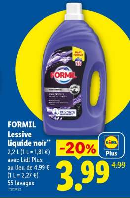 FORMIL Lessive liquide noir