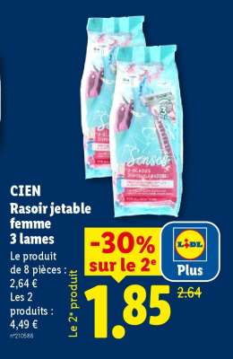 CIEN Rasoir jetable femme 3 lames