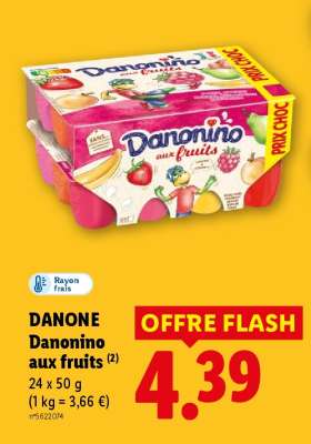 DANONE Danonino aux fruits