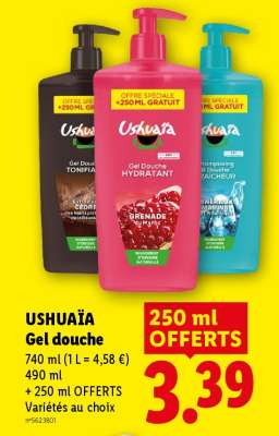 USHUAIA Gel douche