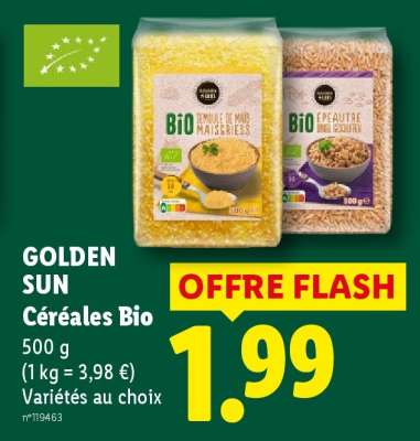 GOLDEN SUN Céréales Bio