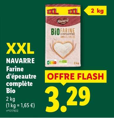 NAVARRE Farine d'épeautre complète Bio