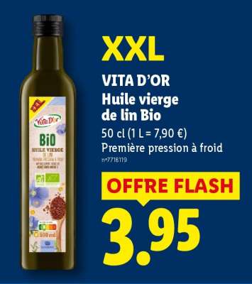 VITA D’OR Huile vierge de lin Bio