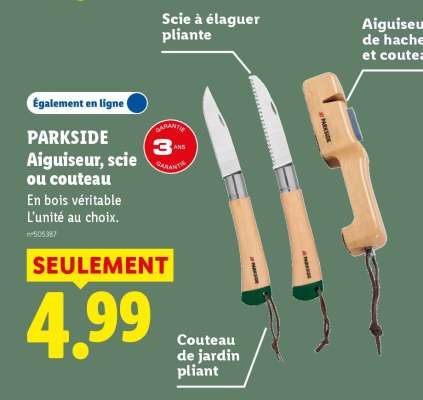 PARKSIDE Aiguiseur, scie ou couteau