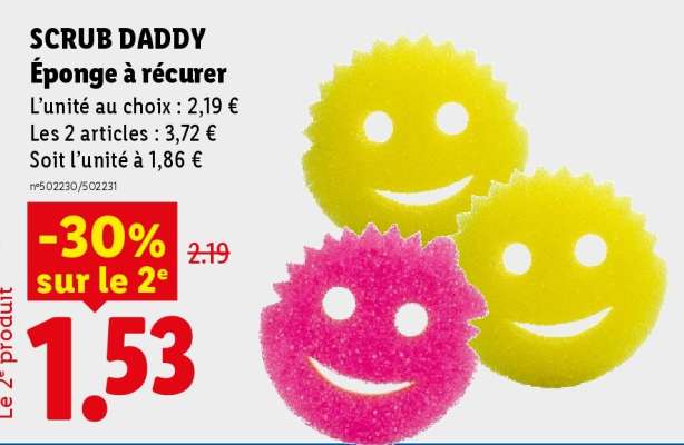 SCRUB DADDY Éponge à récurer