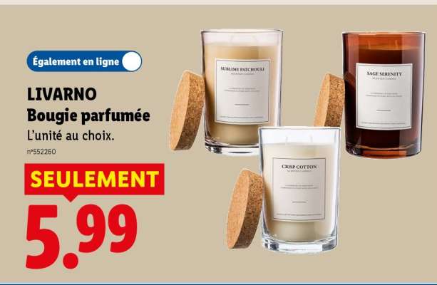 LIVARNO Bougie parfumée