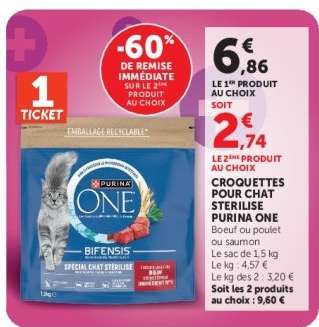 Croquettes pour chat stérilisé PURINA ONE