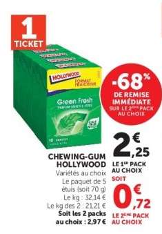 CHEWING-GUM “HOLLYWOOD”
