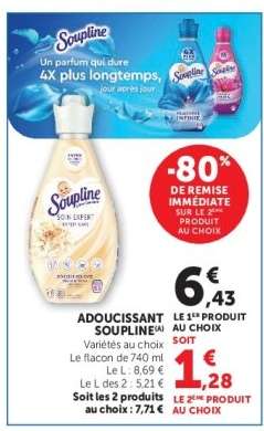 Adoucissant "Soupline"