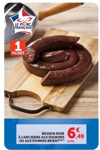 Boudin Noir à l'Ancienne aux Oignons ou aux Pommes Brient