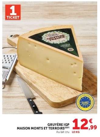 GRUYÈRE IGP MAISON MONTS ET TERROIRS