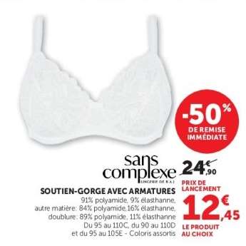 Soutien-gorge avec armatures