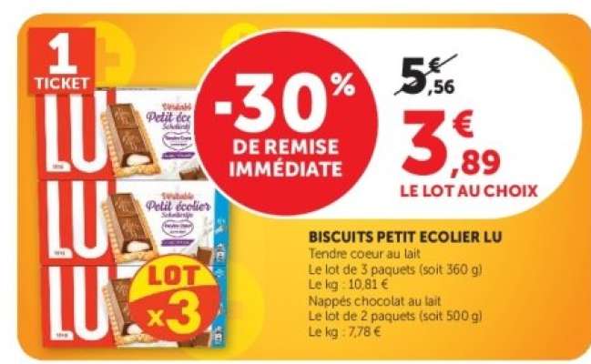 BISCUITS PETIT ÉCOLIER LU