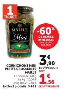 Cornichons Mini Petits Croquants Maille