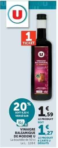 VINAIGRE BALSAMIQUE DE MODENE U