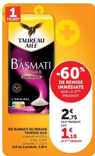 Riz Basmati Du Penjab Taureau Ailé