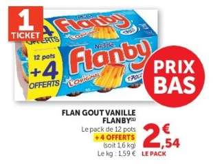 Flan Goût Vanille Flanby