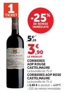 CORBIERES AOP ROUGE CASTELMAURE