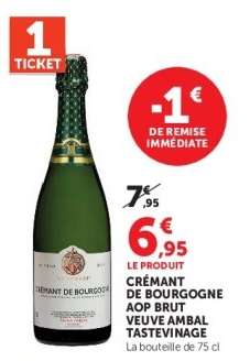 Crémant de Bourgogne AOP Brut Veuve Ambal Tastevinage