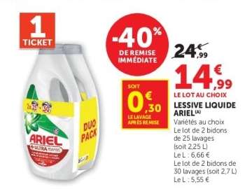 LESSIVE LIQUIDE "ARIEL"