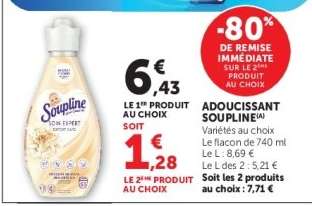 Adoucissant "Soupline"