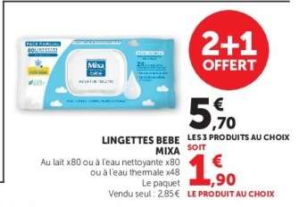 LINGETTES BÉBÉ MIXA