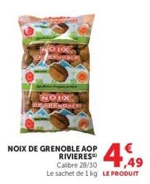 NOIX DE GRENOBLE AOP RIVIERES