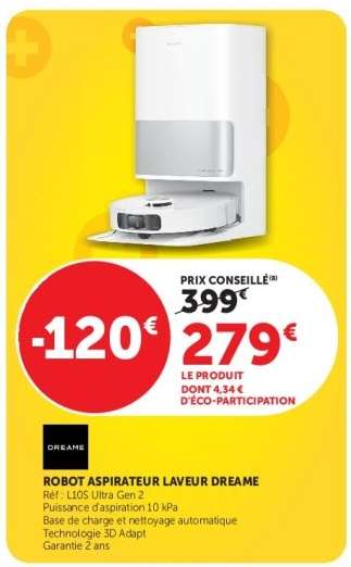 ROBOT ASPIRATEUR LAVEUR DREAME