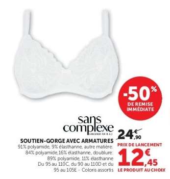 Soutien-gorge avec armatures